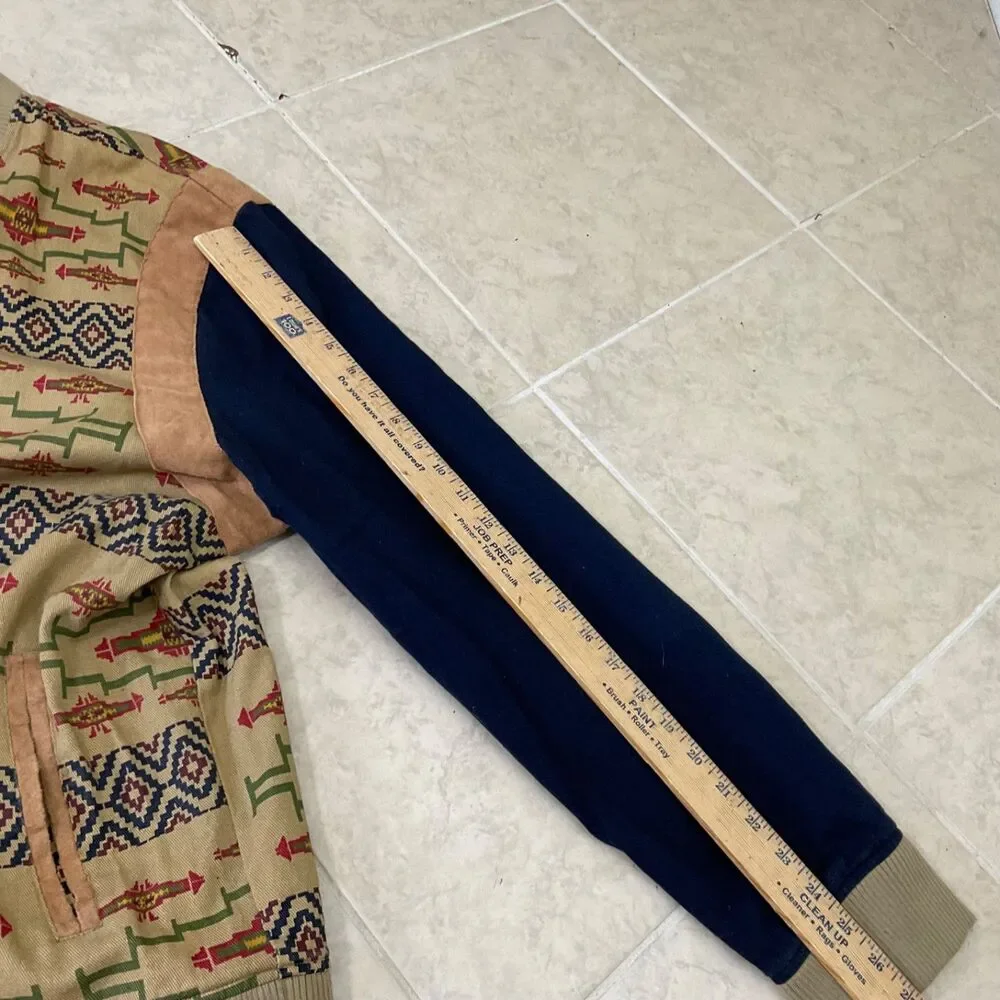 Southwestern Aztec Navajo All Over Print Jacket 3XL snap buttons Parish Nation